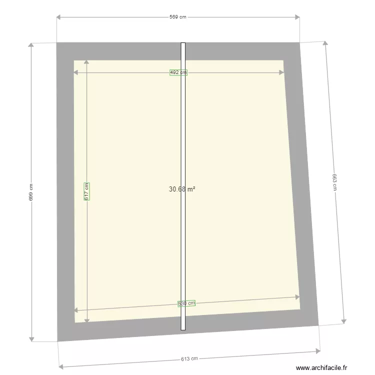 projet n1 plan vue de dessus toiture r&eacute;nov&eacute;. Plan de 