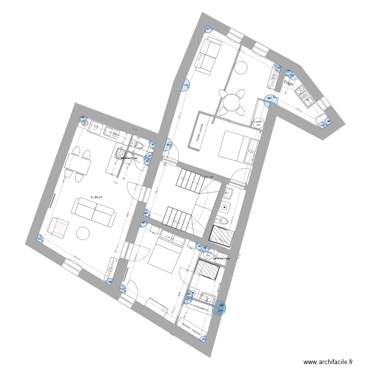 plan B étage 2. Plan de 0 pièce et 0 m2