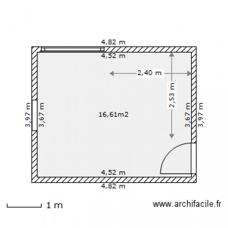 Dressing. Plan de 0 pièce et 0 m2