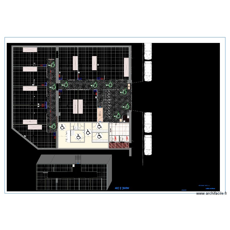 SOCIAUX LYON 7. Plan de 6 pièces et 56 m2
