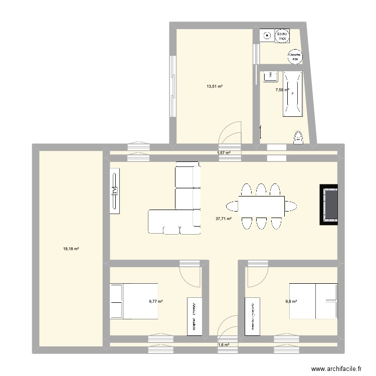 plan 2. Plan de 0 pièce et 0 m2