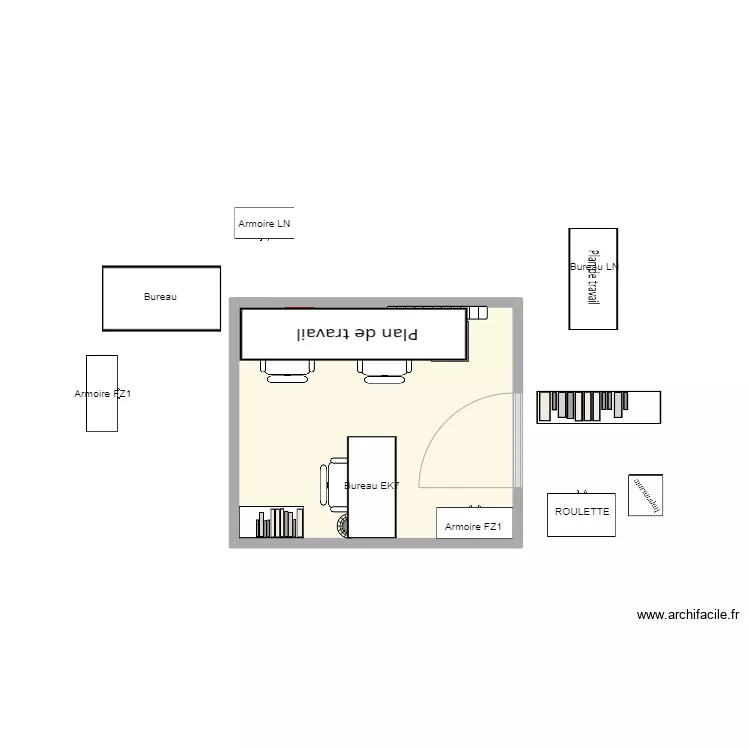 Bureaux DODO . Plan de 