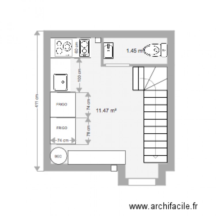 PLAN SOUS SOL BUBBLE S TEA. Plan de 0 pièce et 0 m2