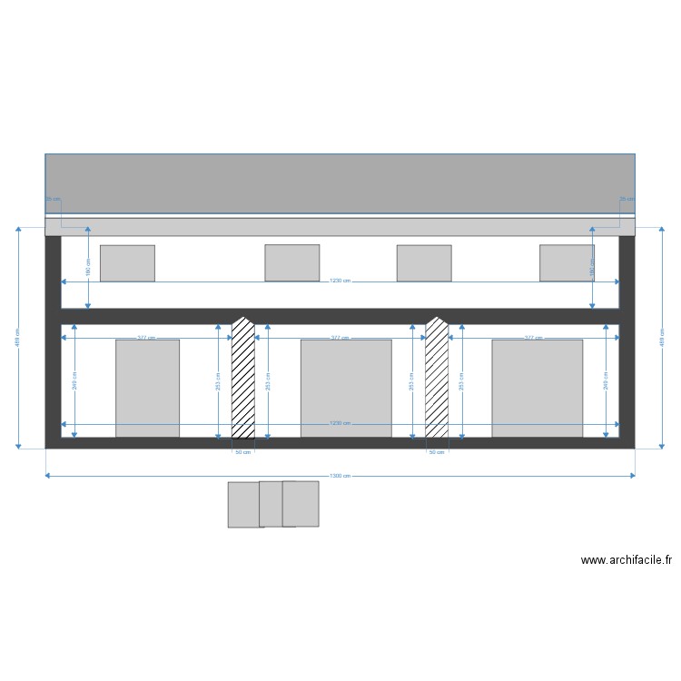 BERGERIE FACADE SUD FINAL 3. Plan de 1 pièce et 28 m2