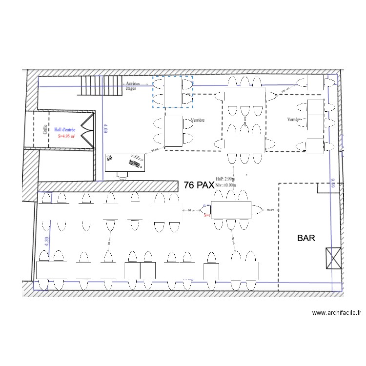 SALLE RDC. Plan de 0 pièce et 0 m2