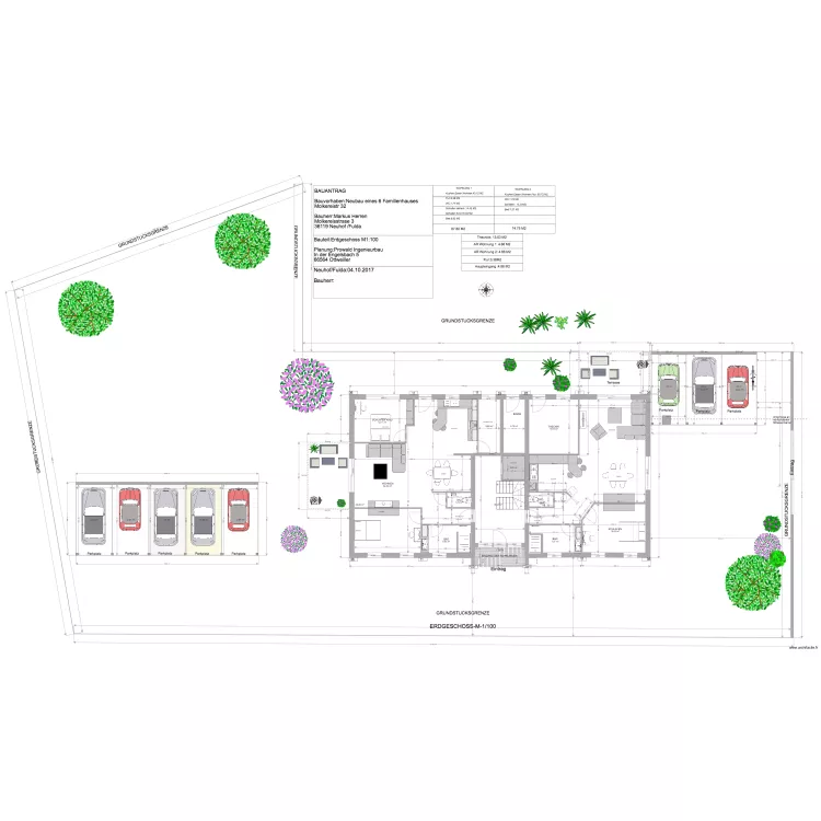 Obergeschoss Markus Herren. Plan de 