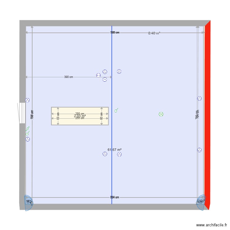 Combles Rion . Plan de 0 pièce et 0 m2