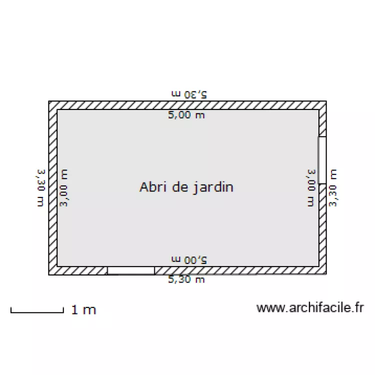 Abri de jardin 2. Plan de Abri de jardin 2. Plan de