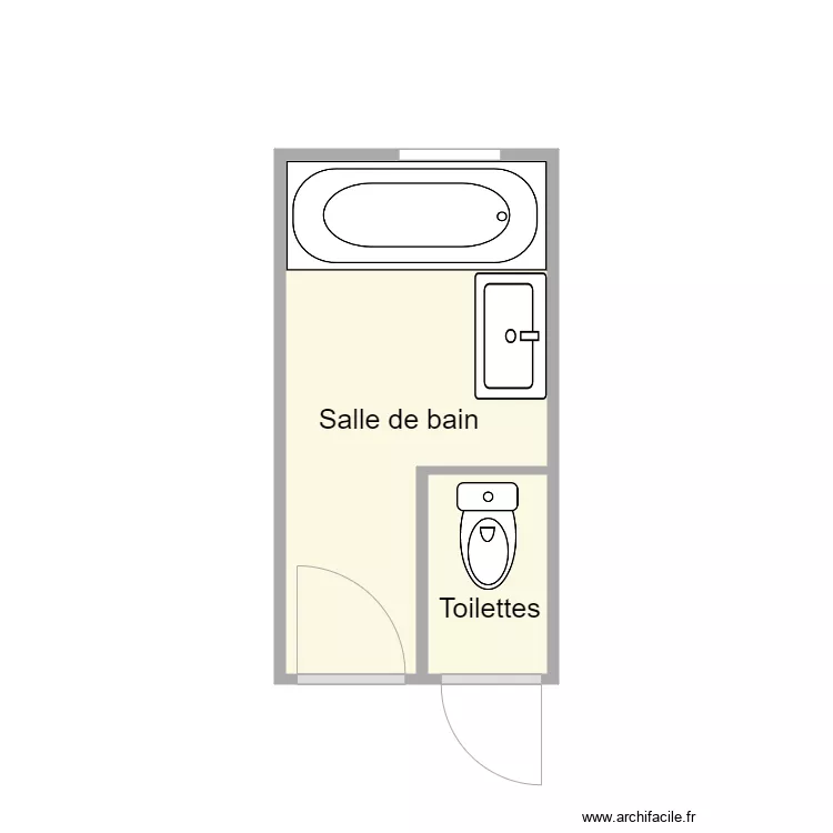 PLan avant travaux Poupon. Plan de 