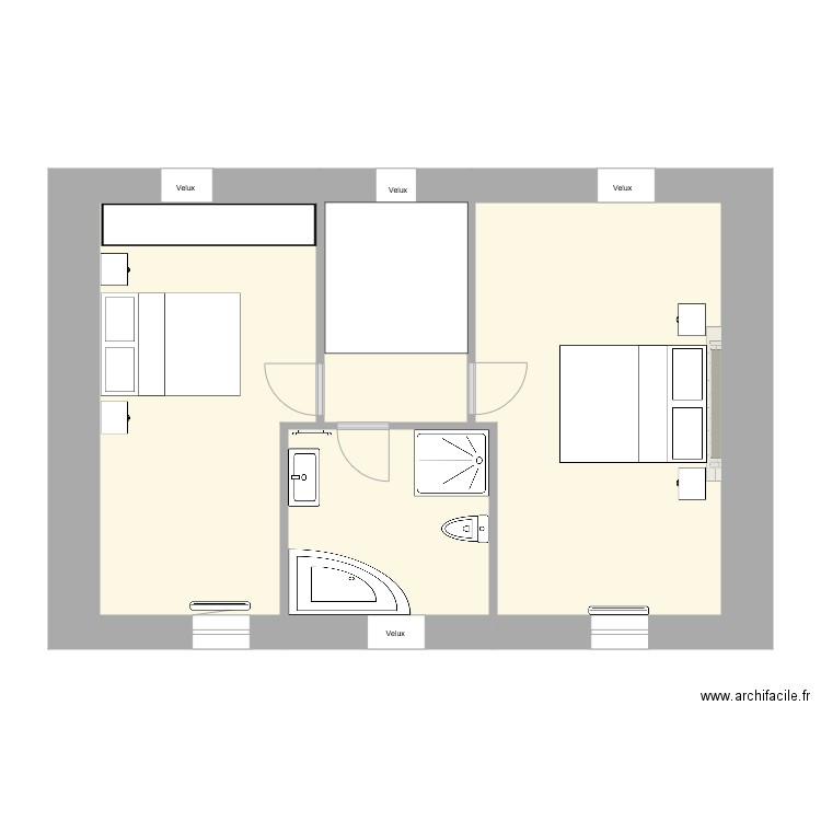 Guimaec Droite Etage neau plan. Plan de 0 pièce et 0 m2