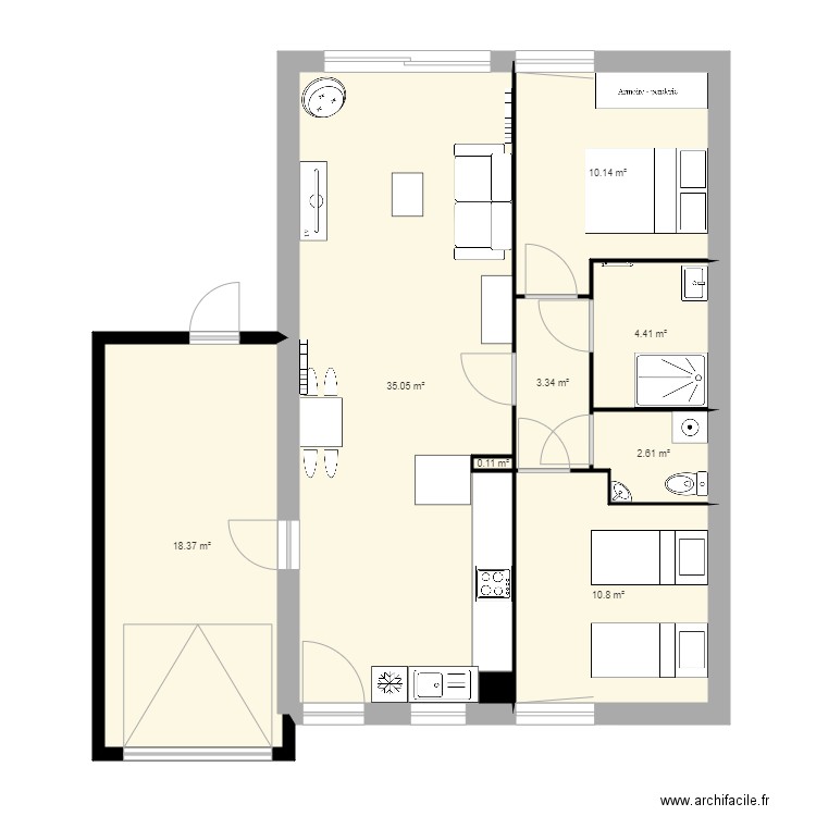 maison maman. Plan de 0 pièce et 0 m2