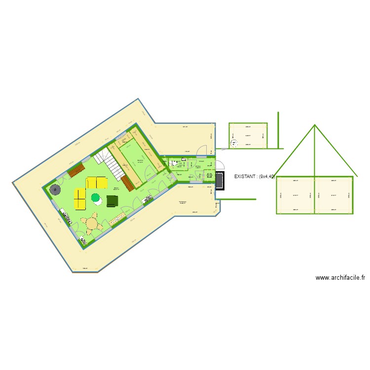 TRAVAUX LA CHARENTONNE DEF6. Plan de 12 pièces et 150 m2