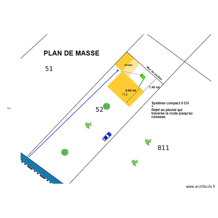 Chaubet. Plan de 0 pièce et 0 m2