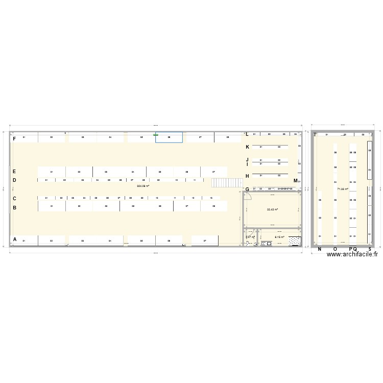 Batiment mayenne. Plan de 0 pièce et 0 m2