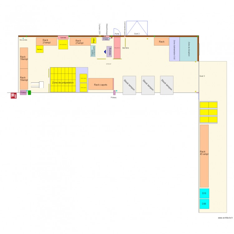 Zone réception 2 ACTIF. Plan de 0 pièce et 0 m2