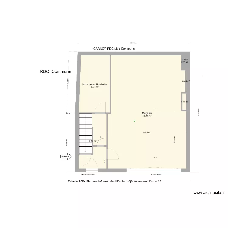 CARNOT RDC de l immeuble. Plan de 