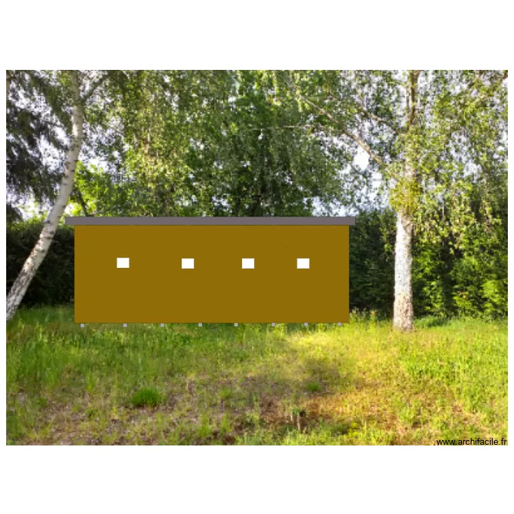 insertion b&acirc;timent . Plan de 