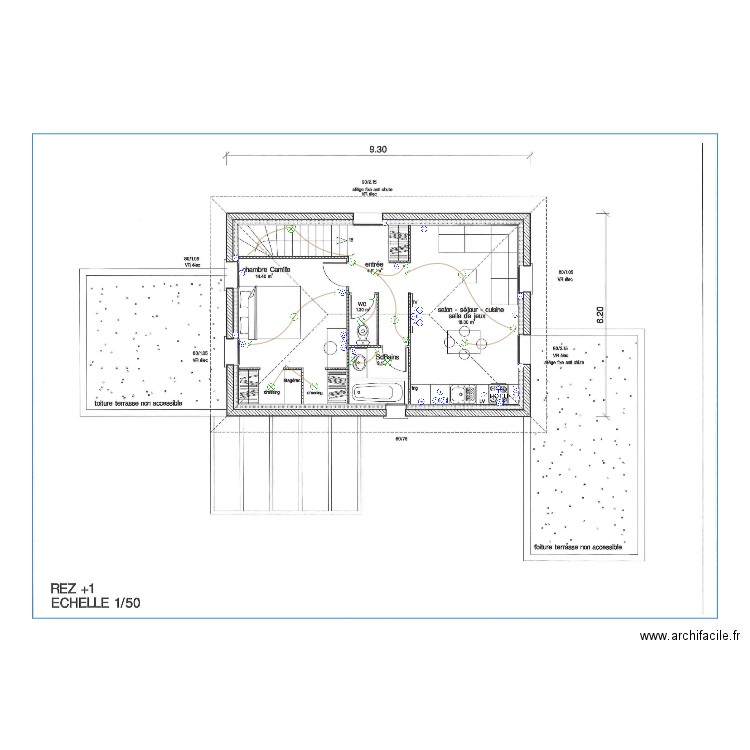 GIROUD ETAGE. Plan de 0 pièce et 0 m2