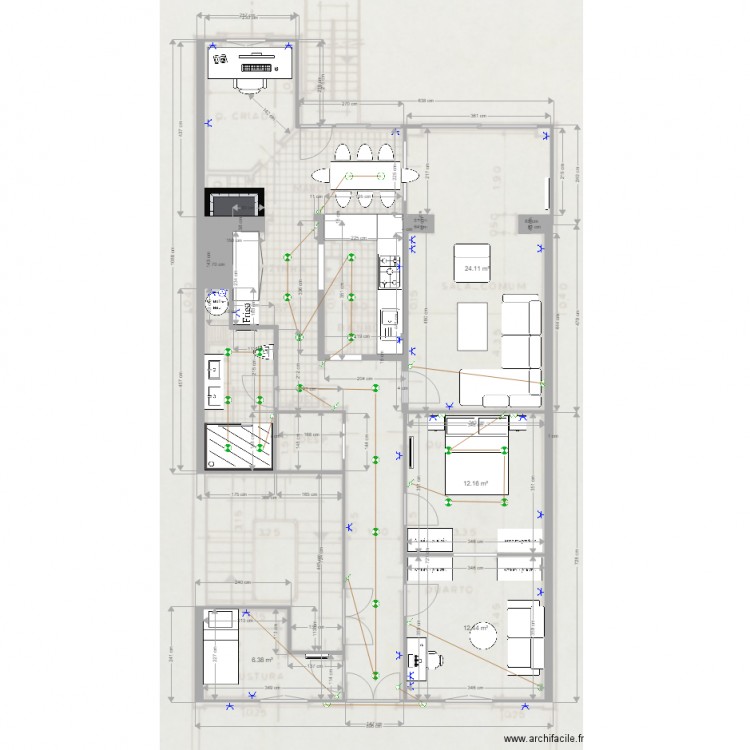 santana4 elec. Plan de 0 pièce et 0 m2