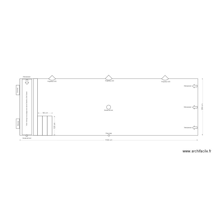 1100x350x150. Plan de 0 pièce et 0 m2