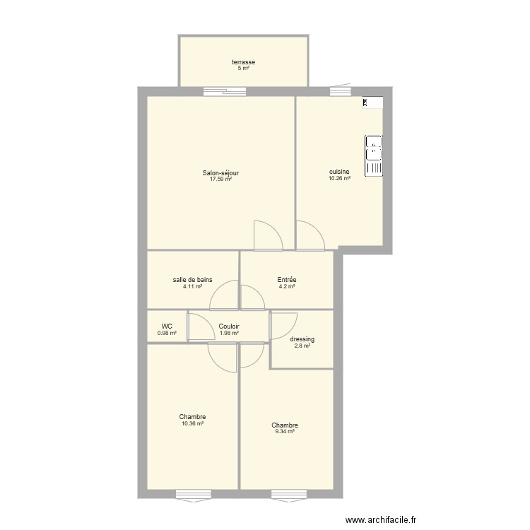 Faucher. Plan de 0 pièce et 0 m2