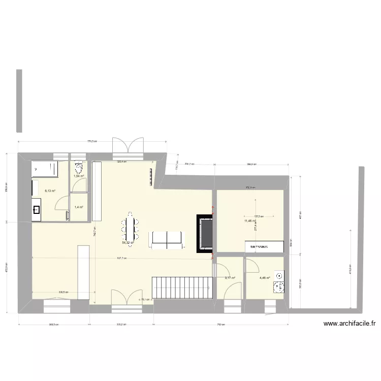 fouardi&egrave;res salle de bain. Plan de 