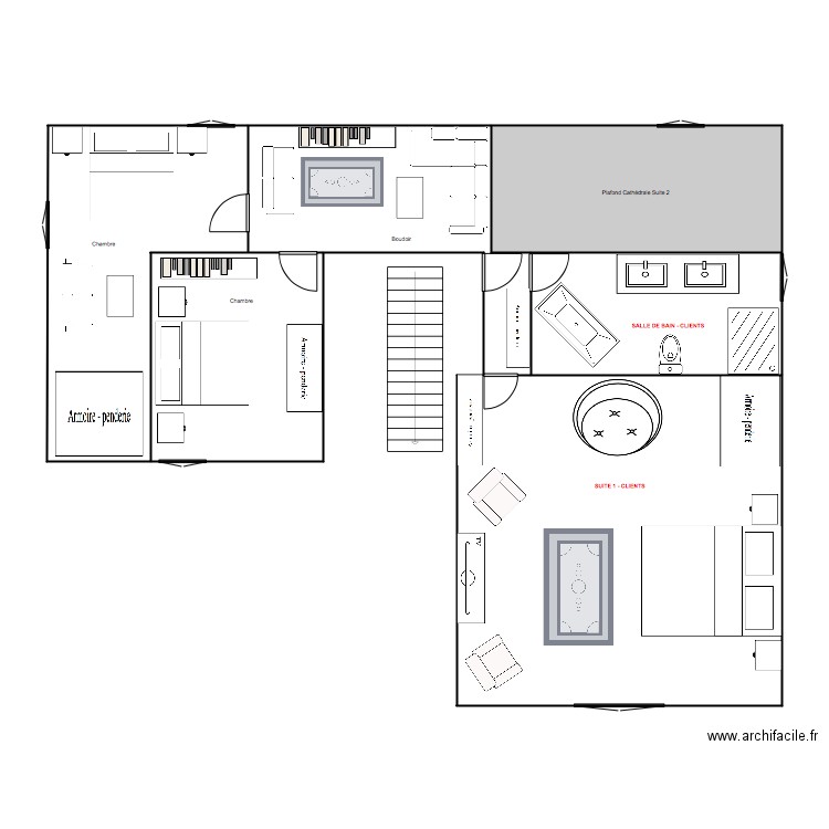 Plan Etage. Plan de 0 pièce et 0 m2