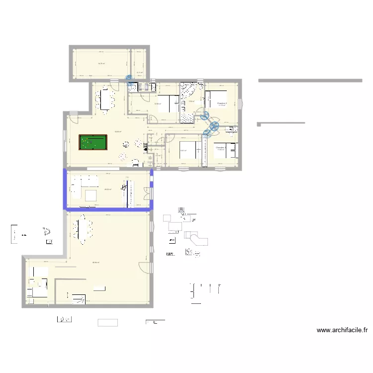 Maison Les Peintures PROJET. Plan de 