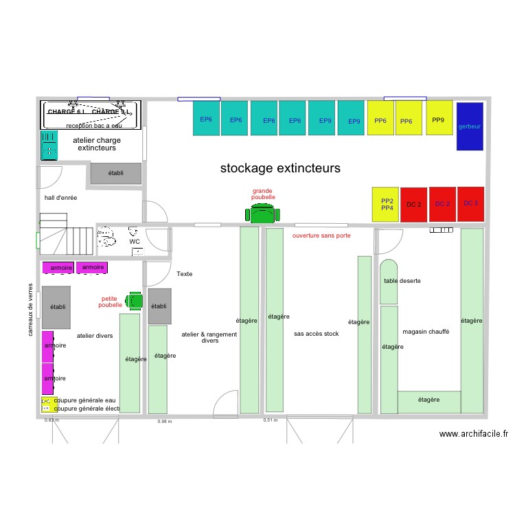 RDC BOISSY disposition 19 mars 2019. Plan de 0 pièce et 0 m2