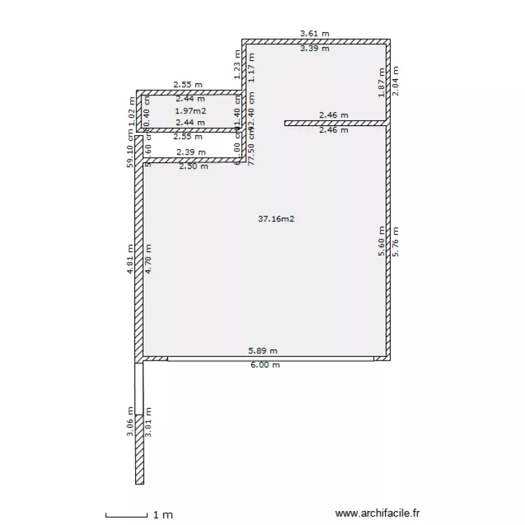 plan garage MESURE bvb avec esca. Plan de 