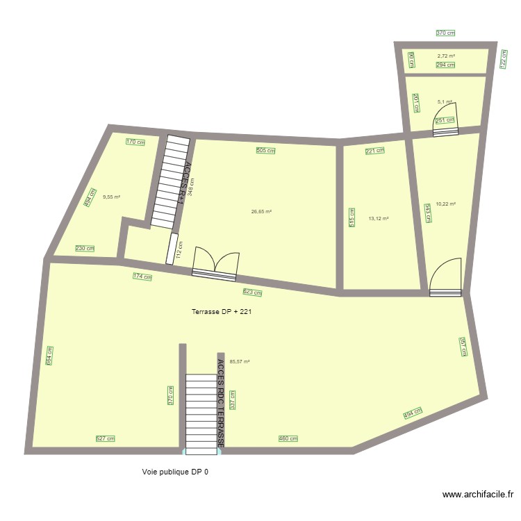 bis LES REMPARTS RDV AVANT TRAVAUX. Plan de 0 pièce et 0 m2