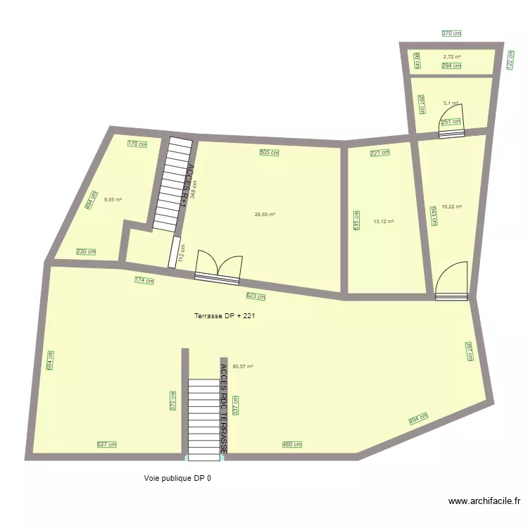 bis LES REMPARTS RDV AVANT TRAVAUX. Plan de 