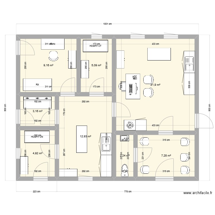 Cabinetv2. Plan de 0 pièce et 0 m2
