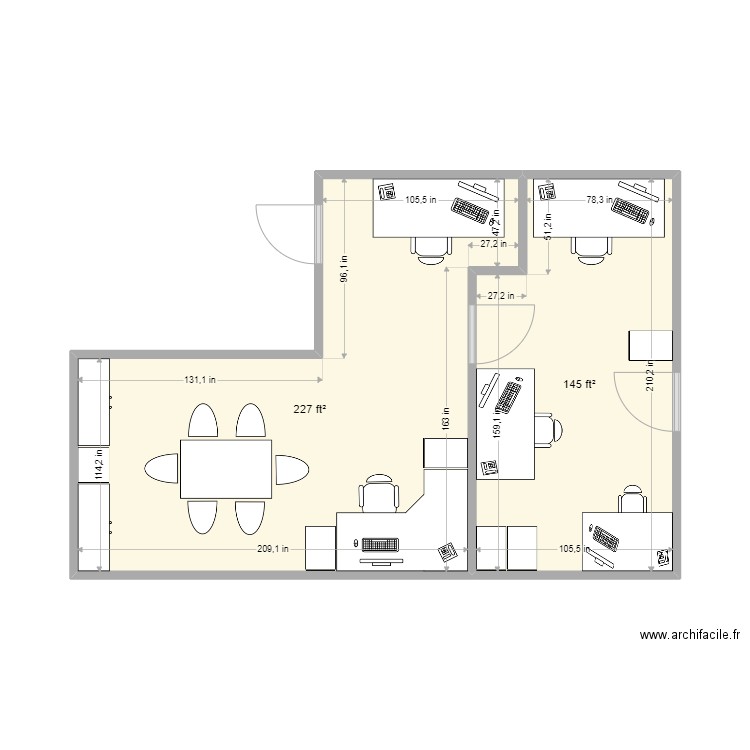 Office rework 2022. Plan de 0 pièce et 0 m2