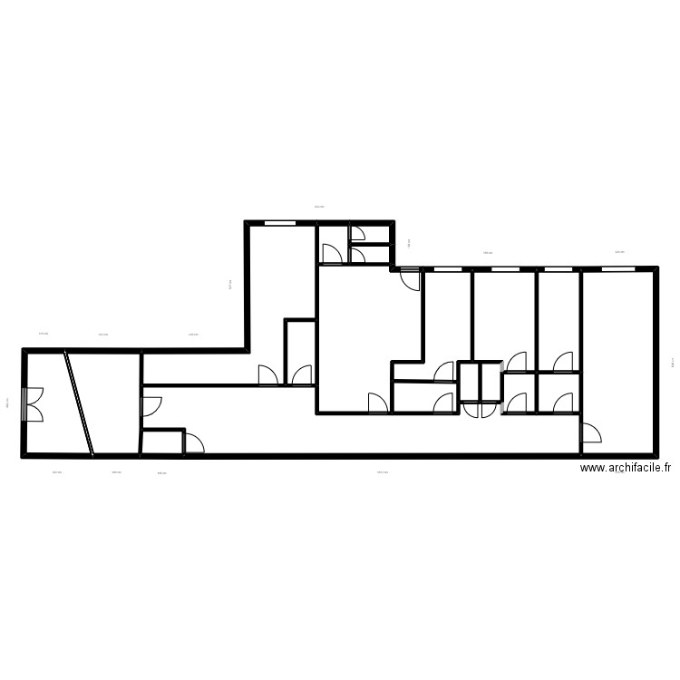 maison alfort existant15/07/22. Plan de 18 pièces et 173 m2