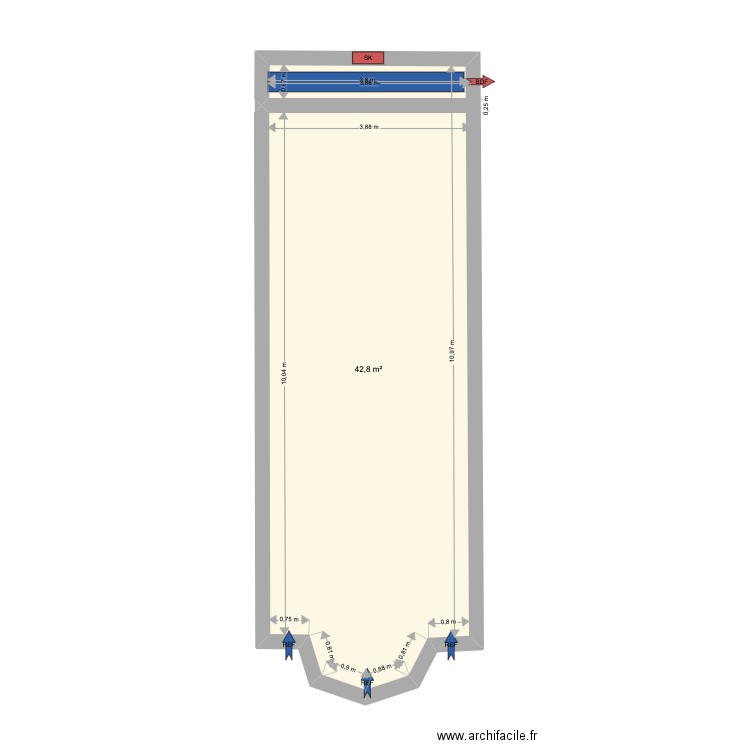 Franic - Nandrin - 22052801. Plan de 0 pièce et 0 m2