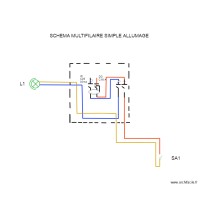 SCEMA MULTIFILAIRE SIMPLE ALLUMAGE 