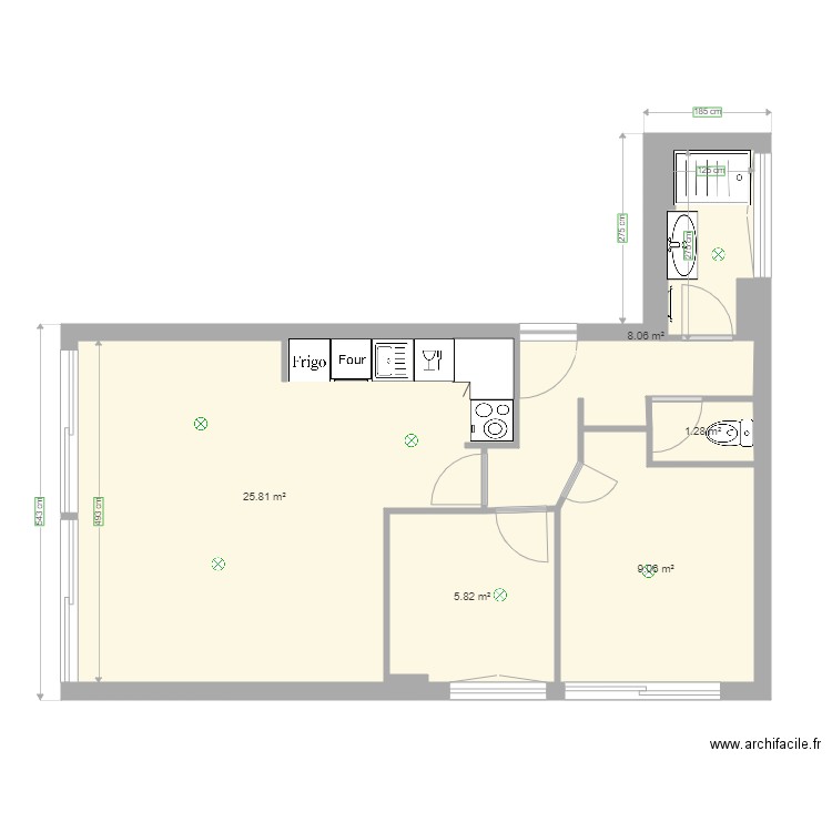 Plan T2 Cabine Font Romeu . Plan de 0 pièce et 0 m2