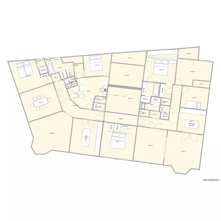 Tervuren 2 3 chambres V6. Plan de 0 pièce et 0 m2