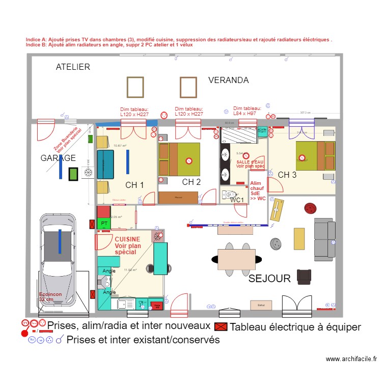 NIEUL Après travaux . Plan de 0 pièce et 0 m2