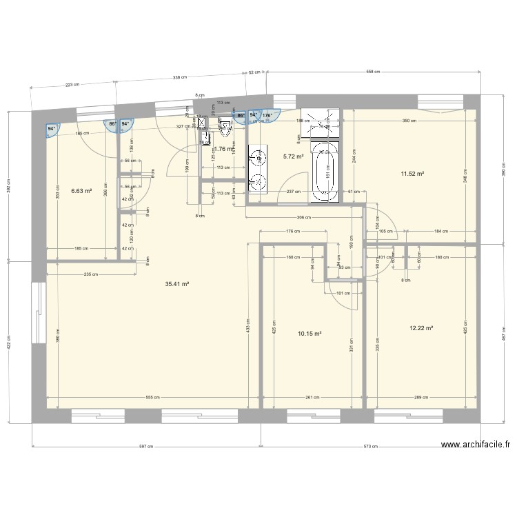 RDC VIVIERS ELEC. Plan de 0 pièce et 0 m2