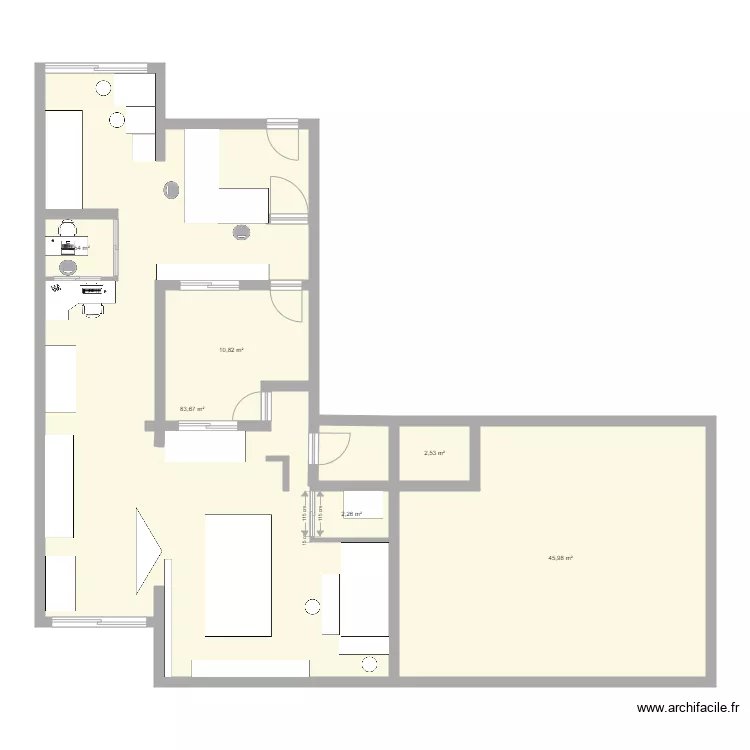 amenagement atelier buffon. Plan de 
