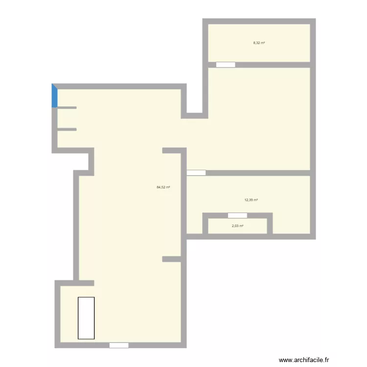 Magasin New surf . Plan de 