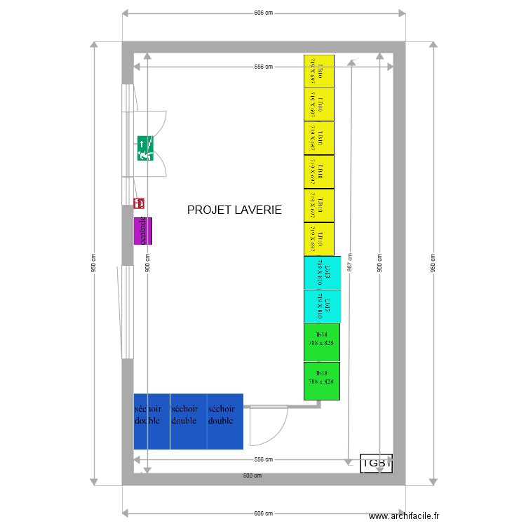 LAVERIE SUPER U ST HILAIRE 311019. Plan de 0 pièce et 0 m2