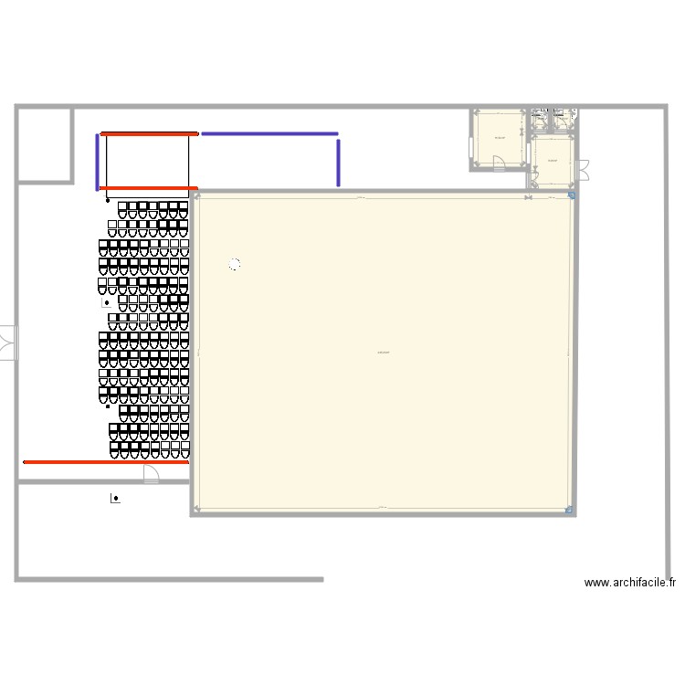 theatre 3. Plan de 0 pièce et 0 m2