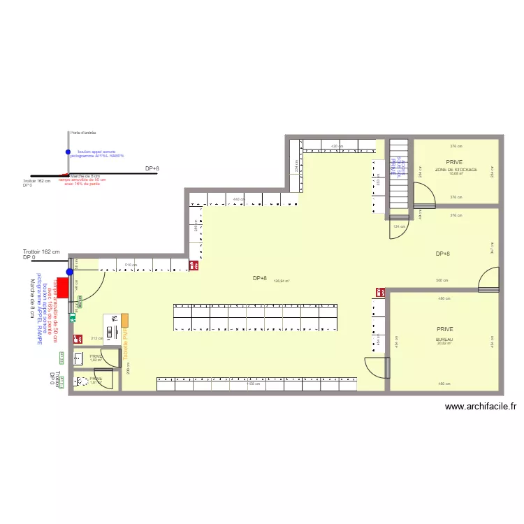 TAKY MARKET APRES TRAVAUX. Plan de TAKY MARKET APRES TRAVAUX. Plan de
