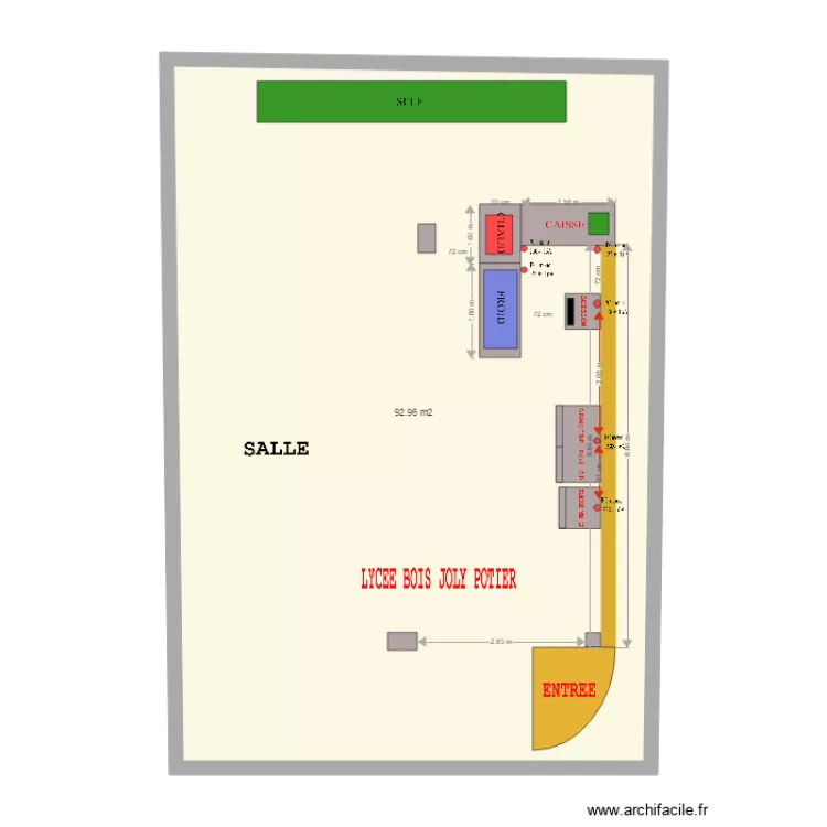 bois joly potier. Plan de 