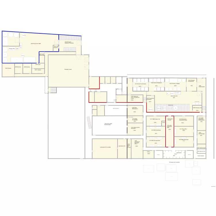 170119 Phase 1 agrandissement Est locaux et occupationV32. Plan de 170119 Phase 1 agrandissement Est locaux et occupationV32. Plan de
