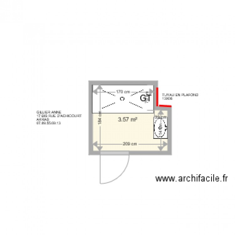 GILLIER ANNE . Plan de 0 pièce et 0 m2