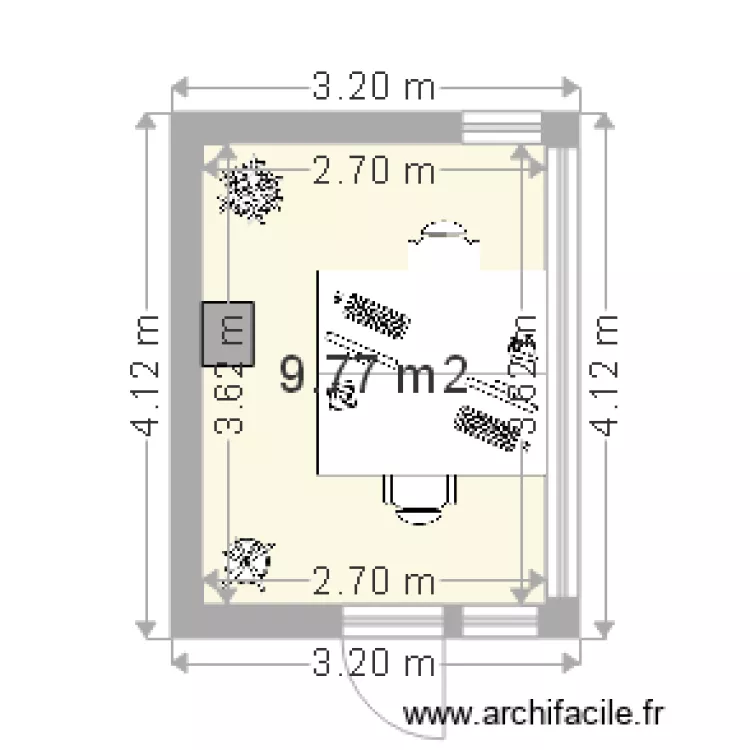 Ace Home Center 2 desks 180x80cms. Plan de 